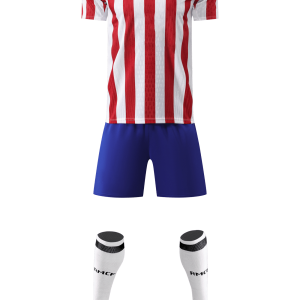 Adult Training Set – Red & White Striped Top with Blue Short