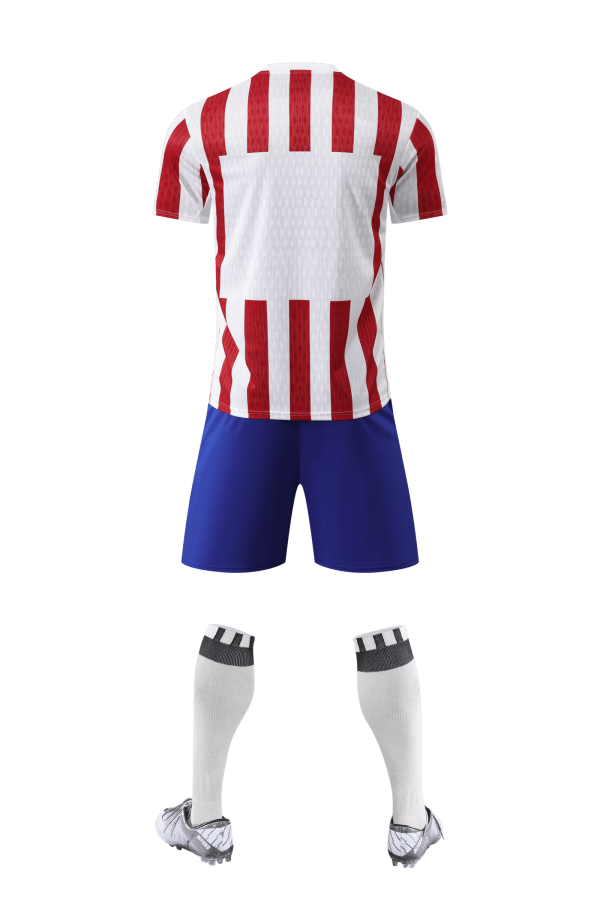 Adult Training Set – Red & White Striped Top with Blue Short - Image 3