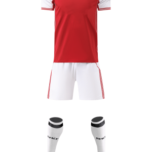 Adult Training Set – Red Top with Stripe Detail Short
