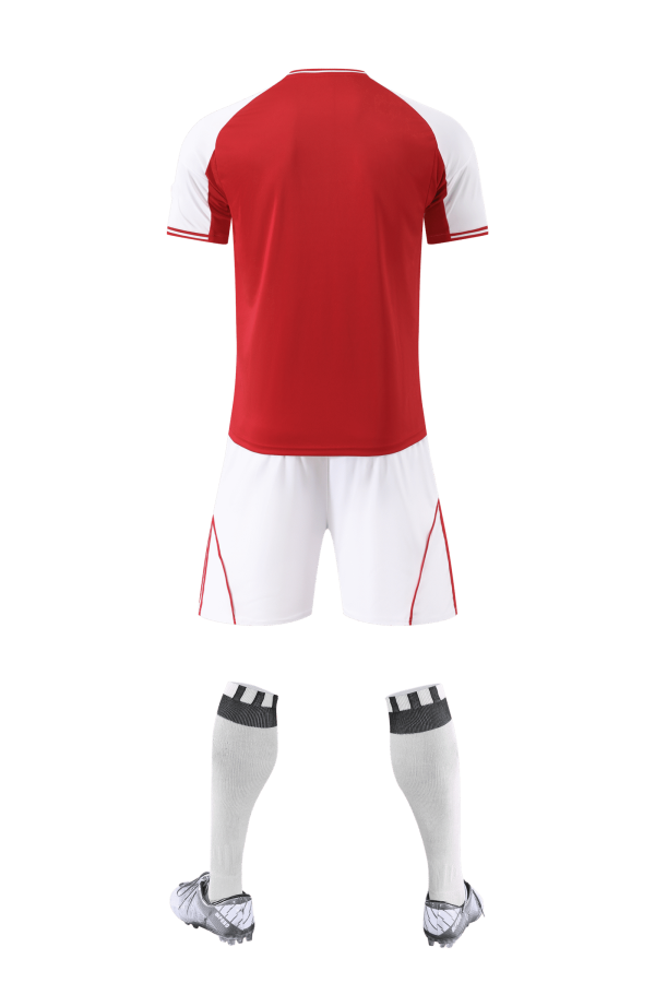 Adult Training Set – Red Top with Stripe Detail Short - Image 3