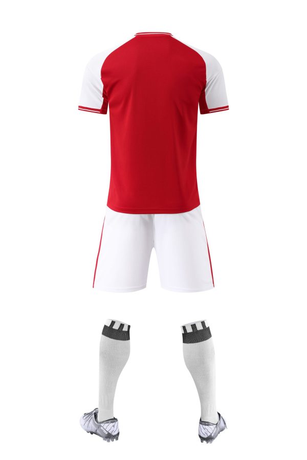Adult Training Set – Red Top with White & Red Striped Short - Image 2