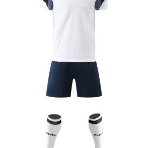Adult Training Set - White Top with Blue Short