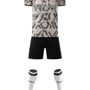 Adult Training Set - Gray Patterned Top with Black Short