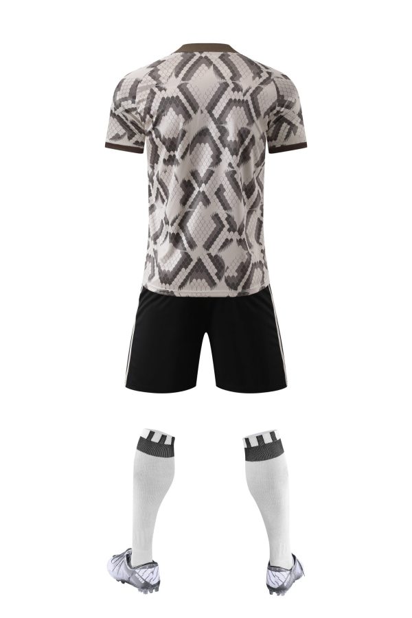 Adult Training Set - Gray Patterned Top with Black Short - Image 2
