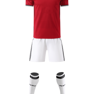 Athletic Training Set – Red Top with White Short