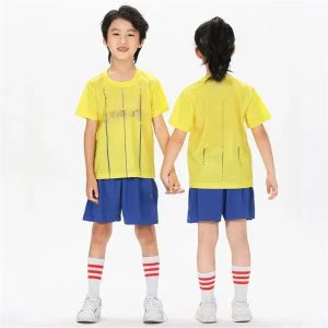 Kids’Training Set – Yellow Jersey with Bule Short