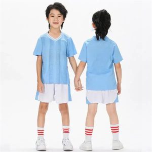 Kids’Training Set – Blue Jersey with White Shorts