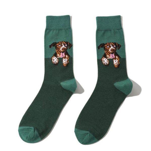 Funny Cat Socks – Stylish Pattern with Glasses, Suit & Tie Design