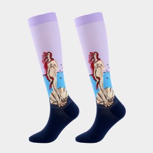 Sea Mermaid Socks – Fantasy Underwater Mermaid & Ocean Scene Pattern Socks