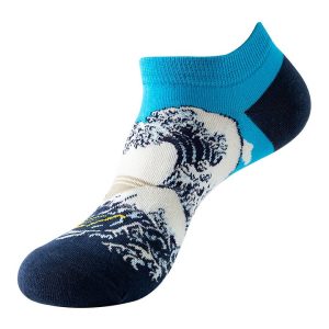 Surfing Wave No Show Socks