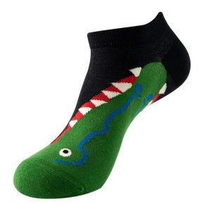 Ferocious Crocodile No Show Socks