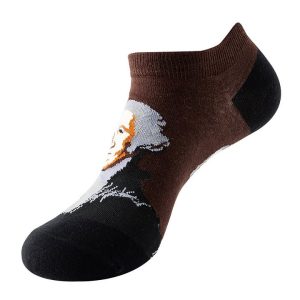 Classical Figure Portrait No Show Socks