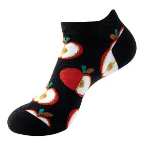 Red Apple No Show Socks