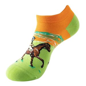 Horse Rider No Show Socks