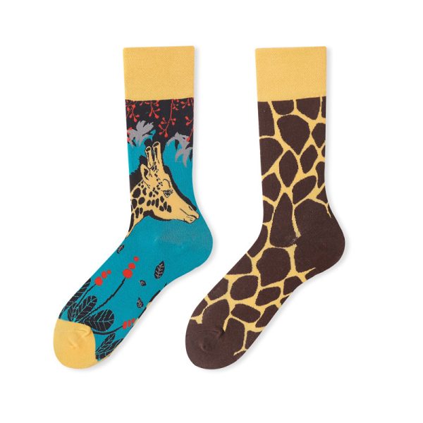 Whimsica Giraffe Pattern Surprise Socks
