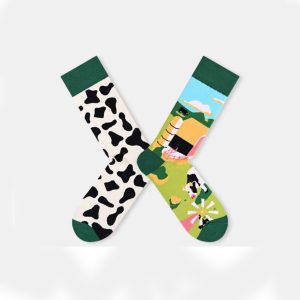 Whimsica Dairy Farm Pattern Surprise Socks