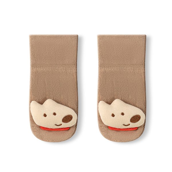 Adorable Cotton Dog Baby Socks