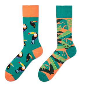 Whimsical Toucan Pattern Surprise Socks