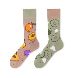 Whimsica Sweet Peach Pattern Surprise Socks