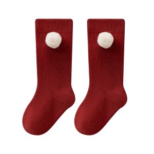 Adorable Cotton New Year's Baby Socks