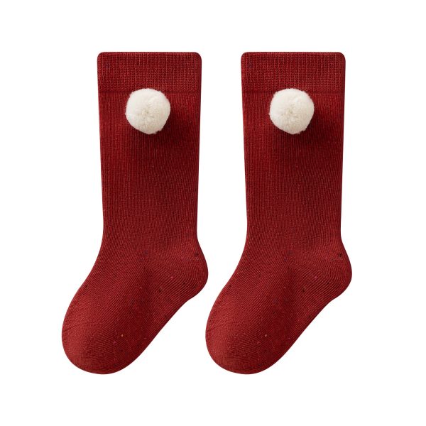 Adorable Cotton New Year's Baby Socks
