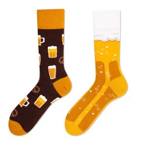 Whimsical Beer Pattern Surprise Socks