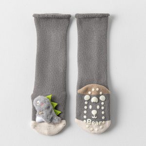 Adorable Plush Dinosaur Baby Socks