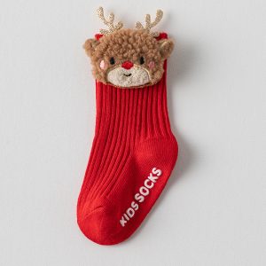 Adorable Cotton Moose Baby Socks