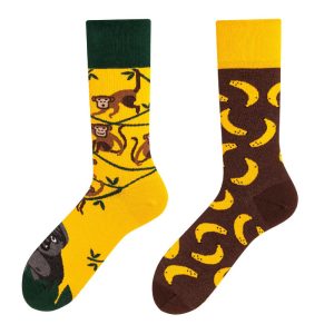 Whimsical Banana Pattern Surprise Socks