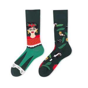 Whimsical Indian Girl Pattern Surprise Socks