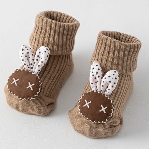 Adorable Knit Rabbit Baby Socks