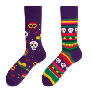 Whimsical Skeleton Pattern Surprise Socks