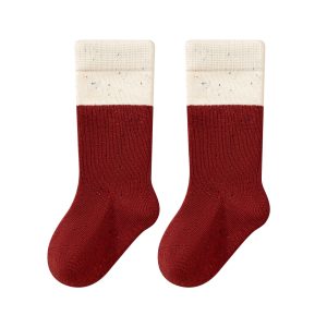 Adorable Cotton New Year's Baby Socks