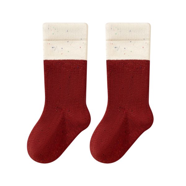 Adorable Cotton New Year's Baby Socks