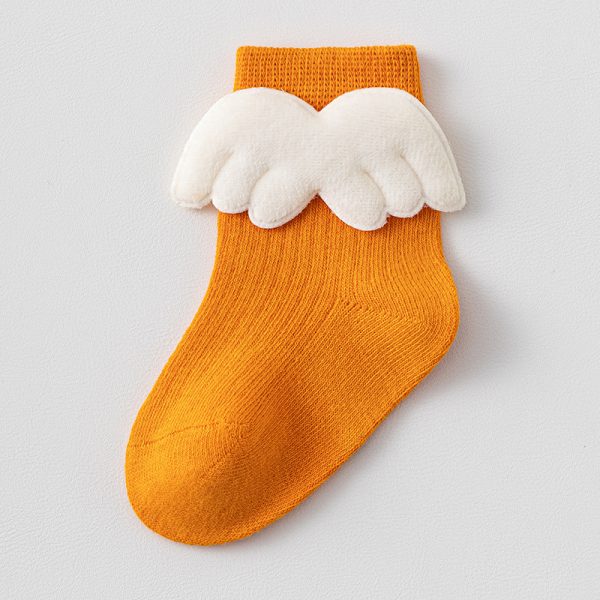 Adorable Knit Angel Wing  Baby Socks