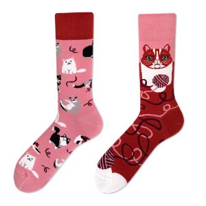 Whimsical Cat Pattern Surprise Socks