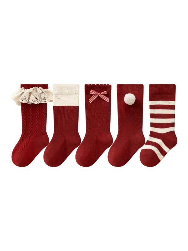 Adorable Cotton New Year's Baby Socks - Image 2
