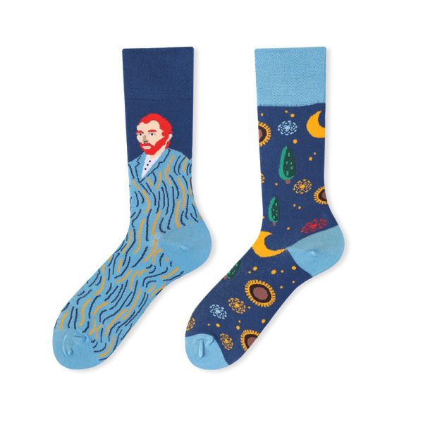 Whimsica lvan Gogh Pattern Surprise Socks