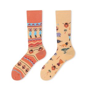 Whimsica African Tribes Pattern Surprise Socks