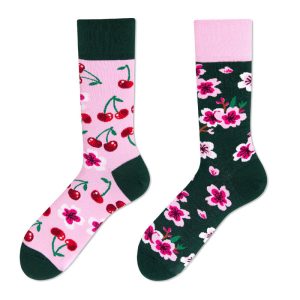 Whimsical Plum Bossom Pattern Surprise Socks