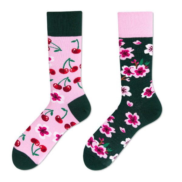 Whimsical Plum Bossom Pattern Surprise Socks