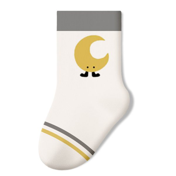 Adorable Cotton Moon Baby Socks