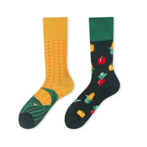 Whimsica Corn Farm Pattern Surprise Socks