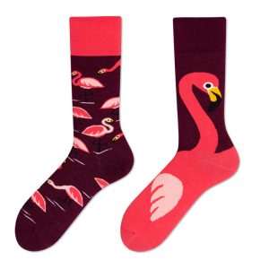Whimsical Flamingo Pattern Surprise Socks