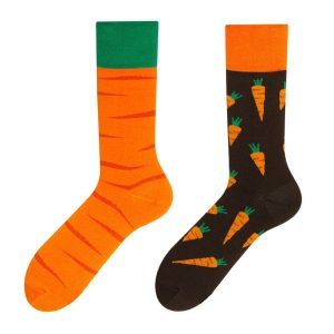 Whimsical Carrot Pattern Surprise Socks