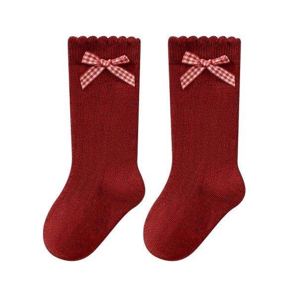 Adorable Cotton New Year's Baby Socks
