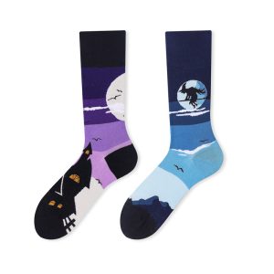 Whimsica Magic Castle Pattern Surprise Socks