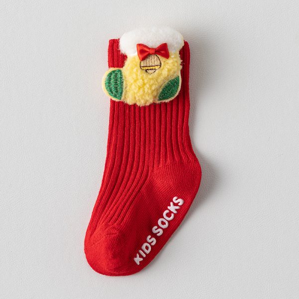Adorable Cotton Christmas Baby Socks