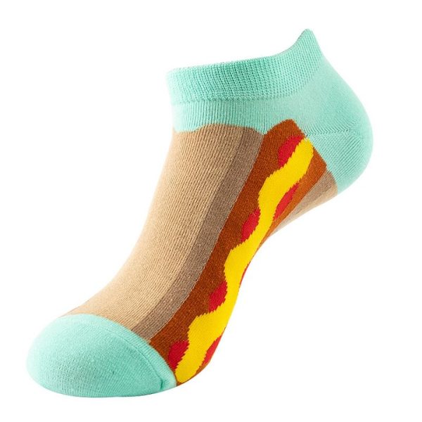 Hot Dog No Show Socks